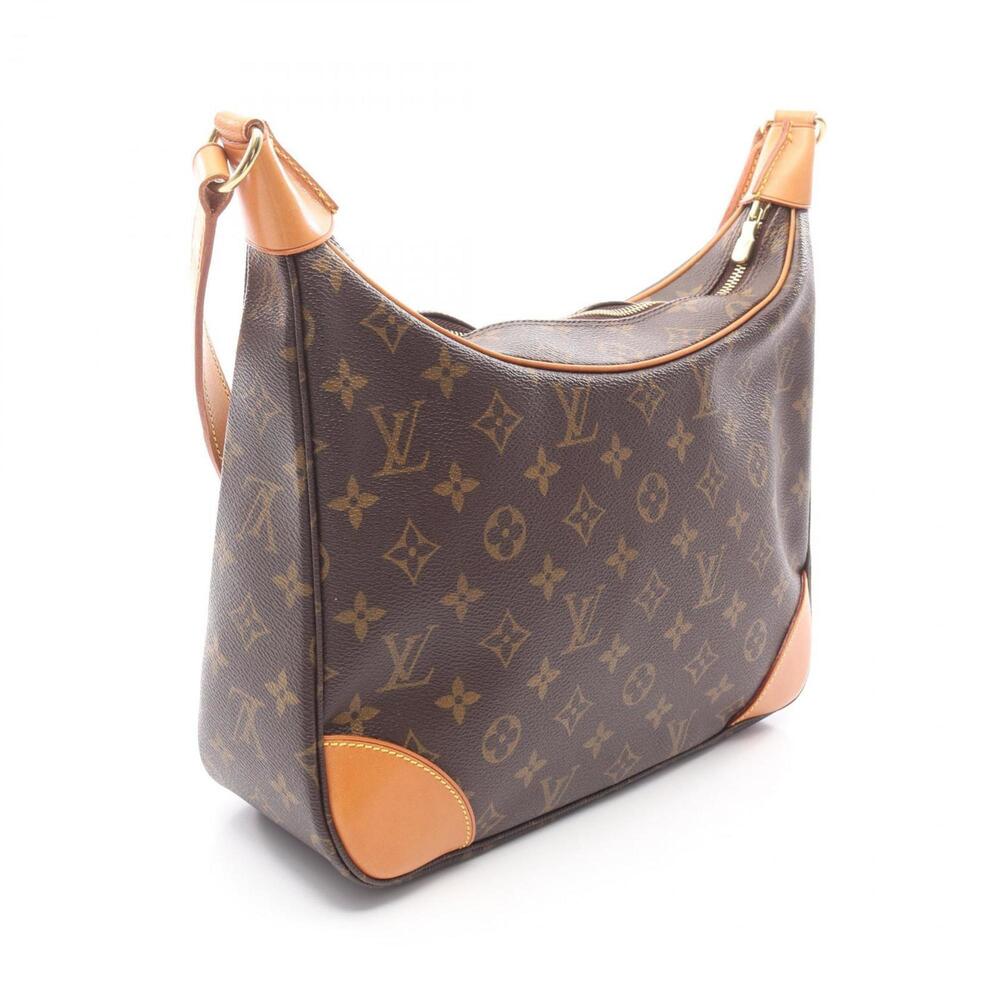 LOUIS VUITTON Brown Monogram Leather Boulogne PM Shoulder Bag - Picture 2 of 13